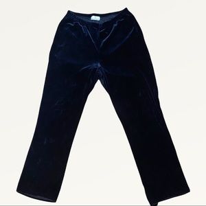 VIVENDI  Velvet like leggings style black    pants Sz L